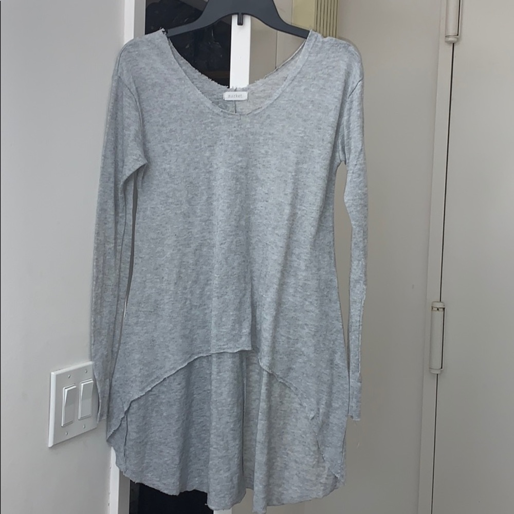 New! Market grey blouse size XS